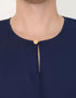 BAJU MELAYU PESAK MEGAT R/FIT (NAVY BLUE)